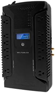 Forza UPS 750VA/450W Line Interactive Uninterrupted Battery Backup Supply, 12 Outlets, AVR, LCD Screen, USB, Coaxial, 3 Year Warranty 120V | UPS interactiva - Image 5