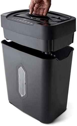 Aurora 12-Sheet Crosscut Paper and Credit Card Shredder with 5.2 gal Wastebasket - Image 4