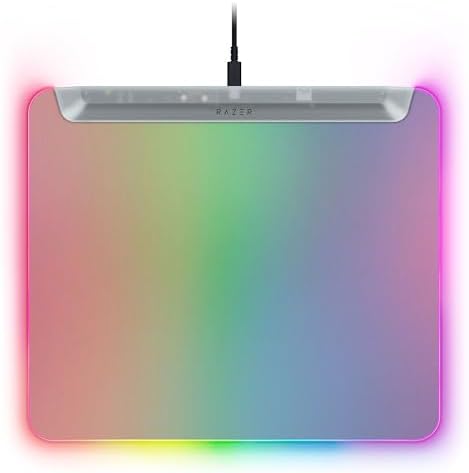 Razer Firefly V2 Pro Fully Illuminated RGB Gaming Mouse Mat, Phantom White by Unknown