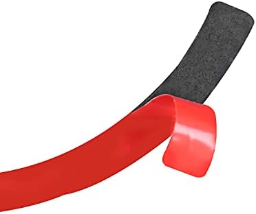 Car Dashboard Central Compass Panel Decorative Strip Cover Sticker Real 3K Red Carbon Fiber Decoration Interior Accessories Trim Compatible with Benz Smart Fortwo 2011 2012 2013 2014 2015 - Image 7
