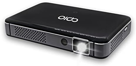 APIO Resolution 1080p Auto Focus, 400 ANSI Lumen DLP Pro Pocket Projector with HDMI/Type C Supports, Built-in Rechargeable Battery and Speakers for Streaming Movies, Laptops, Phones, Home & Outdoor by APIO