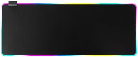 RGB Gaming Mouse Pad-14 Light Modes, Extended Soft LED Mouse Pad, Anti-Slip Rubber Base, Computer Keyboard Large Mousepad Mat, Waterproof Mousepads (31.5 * 12 Inch) by Tongyanat