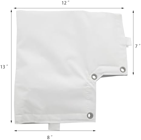 Backflow Preventer Cover Insulated Pouch Replacement for Protect Pressure Vacuum Breaker Cover Prevent Freezing Snowy Weather Avoid Direct Sunlight Exposure (White) - Image 2