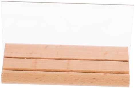 ULTECHNOVO Wood Acrylic Menu Display Stand for Restaurant Table Numbers by ULTECHNOVO