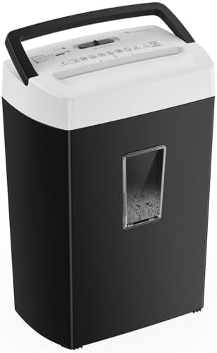 Bonsaii 12-Sheet Cross-Cut Heavy Duty Paper Shredder, P-4 Security, 5.5 Gal by bonsaii