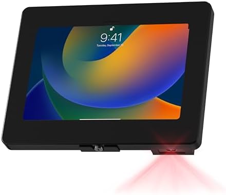 CTA iPad Wall Mount with Barcode Scanner – Anti-Theft Tablet Enclosure with Honeywell Barcode Scanner for iPad 10.9" 10th Gen, 11 (A16), Pro 11", Air 11, Galaxy S Tabs, Surface Go Tabs & More by CTADigital