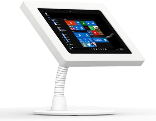 VidaMount White Enclosure and Portable Flexible Stand [Bundle] Compatible with Surface Go, Go 2, Go 3 & Go 4 by VidaMount