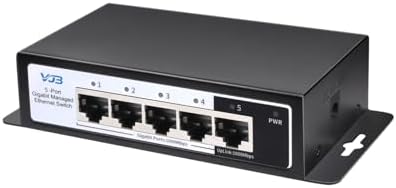 VJB 5 Port Gigabit Managed Ethernet Switch 1000Mbps by VJB