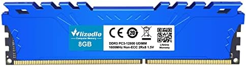 DDR3 RAM 16GB Kit (2x8GB) 1866MHz CL13 UDIMM, Desktop Memory Module PC3-14900 240-Pin 1.5V 2Rx8 Dual Rank Non-ECC Unbuffered PC Computer RAM Stick Upgrade - Blue - Image 2