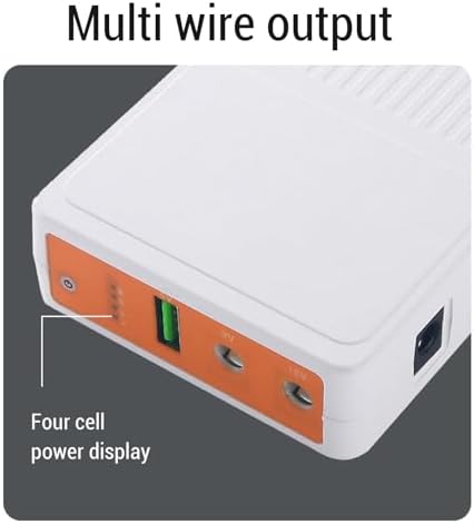 Uninterruptible Power Supply, 8000mAh Mini UPS Battery Backup for Router Camera Modem, with USB and DC Ports, Suitable for Power Outages - Image 6