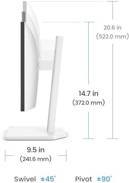 BenQ GW2490TC 23.8" IPS Computer Montior, 1080P FHD, 144Hz, Height and Tilt Adjustable, Home Office, USB-C, Visual Optimizer, Flicker-Free, Low Blue Light, Ultra Slim Bezel, TUV-Certified, Eye-CareU - Image 7