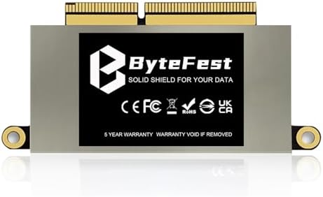 SSD 256GB, NVMe PCIe 3.0x4, Replacement for MacBook Pro Retina 13" A1708 (Late 2016, Mid 2017) EMC 2978/3164 Non-Touch Bar Models by Unknown