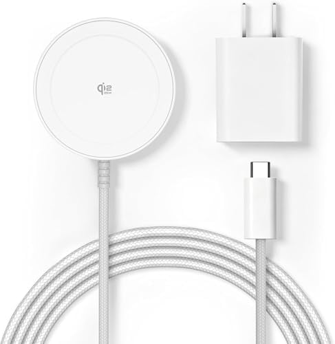 Magnetic 25W Wireless Charger, 5FT Qi2 Fast Charging Pad for MagSafe by Gatatol