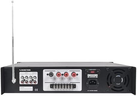 Sound Town Commercial Restaurant Audio Set with One 6-Zone 70V/100V Amplifier with Bluetooth, 12 x Weather-Resistant 6.5-Inch Surface-Mount Speakers, Two Dual 8-Inch Subwoofers, Black (P36X12T6B2S28) - Image 5