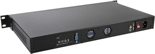 1U Rackmount Firewall, OPNsense, Firewall Hardware, Network Security Appliance, Router PC, Intel Atom D525, R4, 6 Intel Gigabit LAN, 2 x USB, COM, VGA, Fan, 4G RAM 32G SSD - Image 3