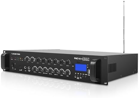 Sound Town 70V/100V Commercial Power Amplifier (PAC180-6) - Image 3