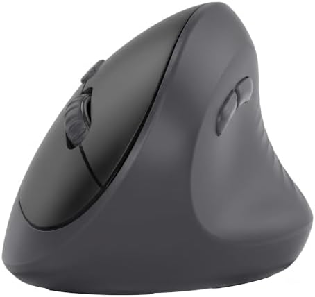 Ergonomic Vertical Mouse, Bluetooth/2.4G, 3-Device, Black by Unknown