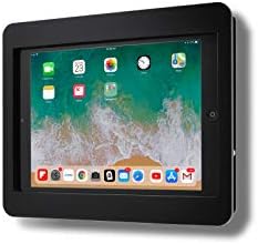 Anti-Theft Acrylic VESA Enclosure for Apple iPad 7/8/9 10.2" with Free Wall Mount Kit & 90-Degree Angle Charge Cable (iPad 7/8/9 10.2", Black) by TABcare
