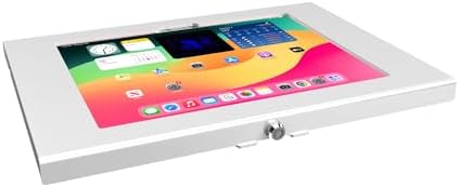 Locking Security Metal Case for Apple iPad Air 13" 2024/2025 M2/M3 for Kiosk, POS, Store, Show Display (White) by TABcare