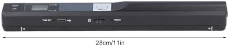 Portable Scanner, 8.27 Inch HD 900DPI Document Scanner for A4 Documents Photo Receipt, Color Mobile Handheld Scanner Wand for Home Travel Office (Black) - Image 7
