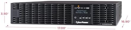 CyberPower OL1500RTXL2UN Smart App Online UPS Battery Backup and Surge Protector, 1500VA/1350W, 8 Outlets, 2U Rack/Tower, Pre-Installed RMCARD205, EBM Option, UL Certified - Image 4