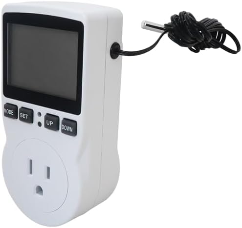 Heating & Cooling Control Outlet with Timer - Smart Plug-in Thermostat for Indoor Climate Devices, 1800W 110V, Dual-Mode Work - Image 3