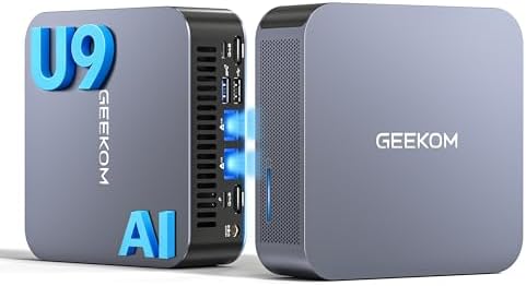GEEKOM GT1 Mega AI Mini PC,Intel Ultra9 185H(Up to 5.1GHz)32GB DDR5+2TB SSD by GEEKOM