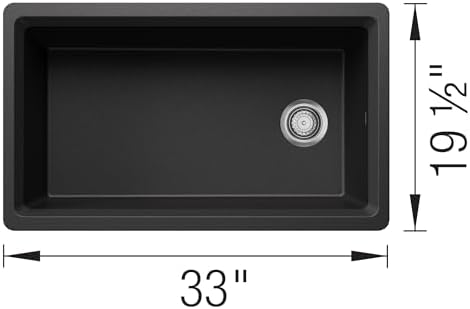 BLANCO Inteos SILGRANIT 33" Single Bowl Workstation Kitchen Sink Anthracite - Image 5