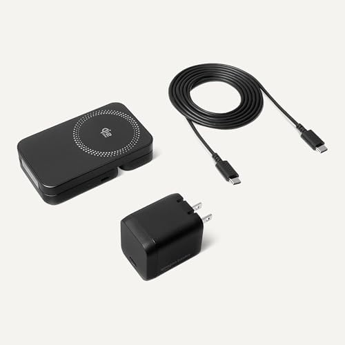 Amazon Basics MagSafe Compatible 25W Fast Charging Qi2.2 Certified 3-in-1 Wireless Charging Station, Foldable Stand for iPhone 17/16/15/14/13/12, Apple Watch, AirPods, with 45W Adapter, Black - Image 4