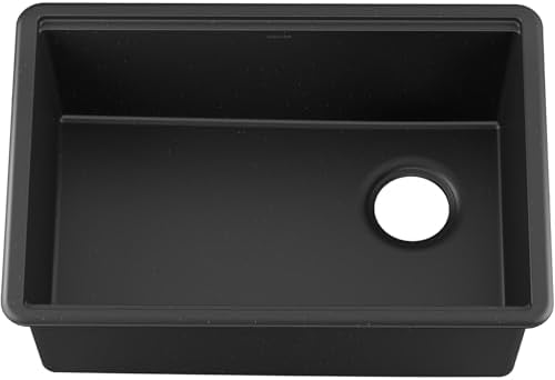 Kohler 33713-PC-CM1 Billings® 27" undermount single-bowl workstation kitchen sink, Matte Black by Unknown
