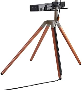 One For All Free-Standing Swivel Quadpod Universal TV Stand, Oak & Gun Metal Grey Color, WM7475 - Image 6