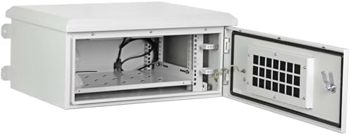 AEONS 4U Wall-Mount Outdoor Network Cabinet, IP55 Rated, Pre-Assembled by AEONS