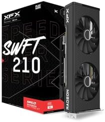 XFX Speedster SWFT210 Radeon RX 7700XT Gaming Graphics Card with 12GB GDDR6 HDMI 3xDP, AMD RDNA 3 RX-77TSWFTFA by XFX