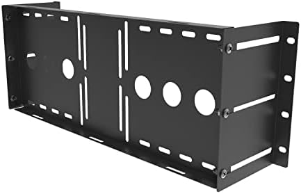4U Universal VESA LCD Monitor Mounting Bracket for 19 inches Server Rack or Cabinet, Black (MMB) (Pack of 2) - Image 3