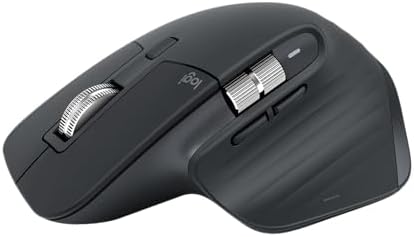 Logitech MX Master 3S Wireless Mouse, Bluetooth, 8K DPI, Quiet Clicks, Fast Scrolling, Graphite by Amazon+Renewed