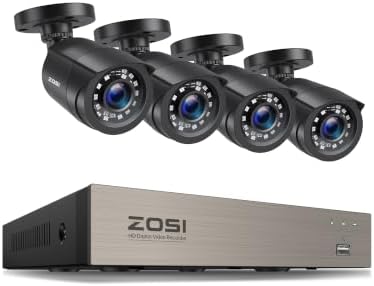 ZOSI 3K Lite 8CH Security Camera System, 4X CCTV Wired Cameras, NO HDD by ZOSI