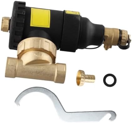 G3/4 Heated Magnetic Sludge Separator for Boiler Systems, 12000 Gauss Dirt Filter with Vent and Drain, 175 CWP Rating - Image 3