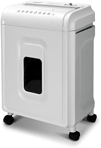 Aurora High-Security 8-Sheet Micro-Cut Paper, CD/DVD and Credit Card Shredder, White/Gray by Aurora