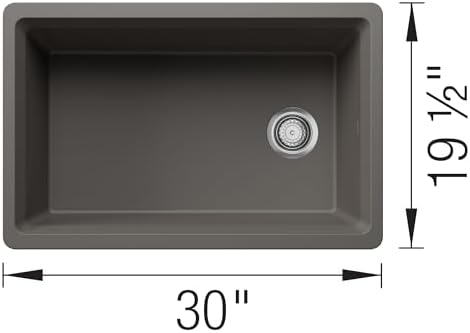 BLANCO Inteos SILGRANIT 30" Single Bowl Workstation Kitchen Sink Gray - Image 5