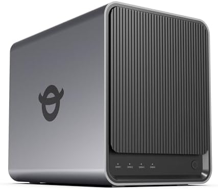 Yxk Zero1 Pro 4-Bay NAS, Intel N100, 8GB RAM, 2 x 2.5GbE, 4K HDMI, Diskless by Yxk