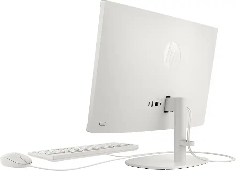 HP 21.5" FHD All-in-One Desktop Computer, 16GB DDR5 RAM 640GB Storage (128GB SSD + 512GB Docking Station Set), Quad-Cores Intel N100, Windows 11 & 8-in-1 Docking Hub, Keyboard & Mouse Included, White - Image 3