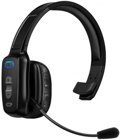 LEAYU Trucker Bluetooth Headset, 60-Hour AI Noise-Canceling Mic for Driving by Home