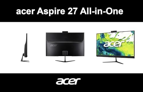 Acer Aspire 27" All-in-One Desktop Computer • 8-core AMD Ryzen 7 5825U • 32GB RAM • 1TB SSD • Office 365 for The Web • HDMI + DisplayPort, Wi-Fi 6E • Wireless Keyboard & Mouse • Windows 11 - Image 7
