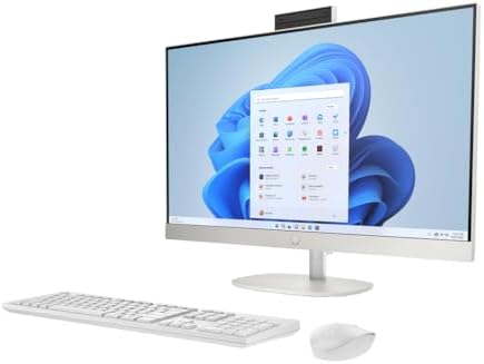 HP 27 inch All-in-One Desktop PC, FHD Touchscreen, AMD Ryzen 5 7520U, 16 GB RAM, 1 TB SSD, AMD Radeon Graphics, Built-in-Speaker, Windows 11 Pro - Image 3