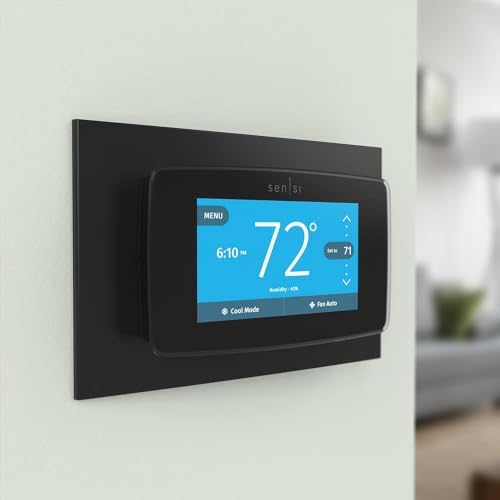 Wall Plate for Sensi Touch Smart Thermostat in Black, SA5B - Image 2