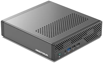 MINISFORUM MS-01 Mini Workstation Intel Core i9-13900H (vPro Enterprise Support) 32GB DDR5 1TB SSD Mini PC,2x 10Gbps SFP+/2x 2.5G RJ45/2x USB4/HDMI/1x PCIe4.0x16 slot/Support 3x M.2 2280/22110/U.2 SSD by MINISFORUM