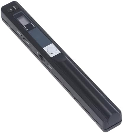 Portable Scanner, UP to 900 DPI Handheld Photo Scanner, for A4 Documents Photo Pictures Receipt, JPG/PDF Format Selection, for Home or Office (Black) by Tangxi