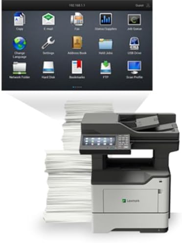 Lexmark MX620 MX622ade Laser Multifunction Printer - Monochrome - TAA Compliant - Image 3