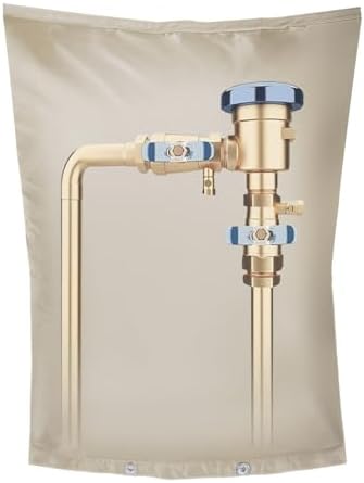 Backflow Preventer Insulation Cover,Pipe Insulation,Outdoor Pipe Covers For Winter Freeze Protection,Outdoor Faucet Covers For Winter Freeze Protection,Insulated Pipe Covers For Outside (16w*26h) by MyRustic