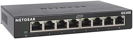 NETGEAR 8-Port Gigabit Ethernet Unmanaged Network Switch (GS308) by NETGEAR